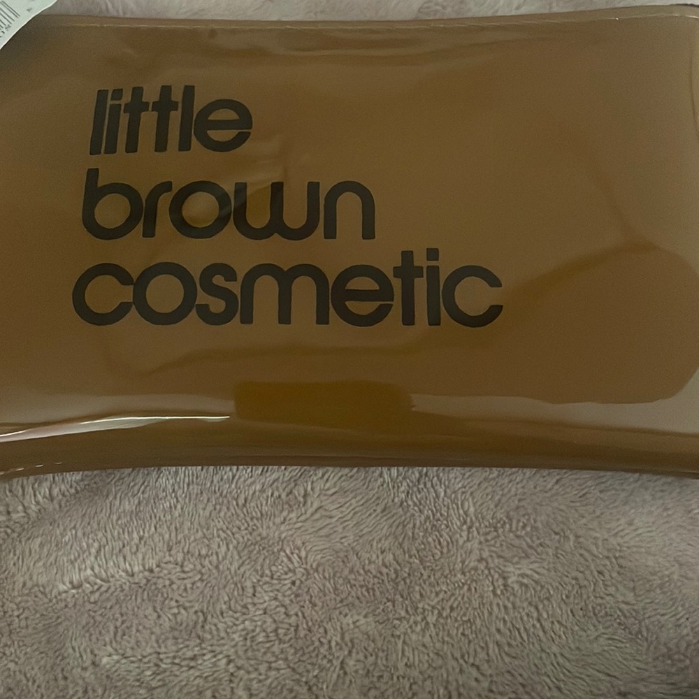 Little Brown cosmetic bag